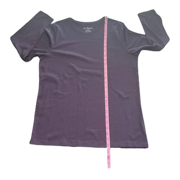 Chico’s Long Sleeve Knit Tee in Purple - Size 3 (US 16) - Picture 5 of 7